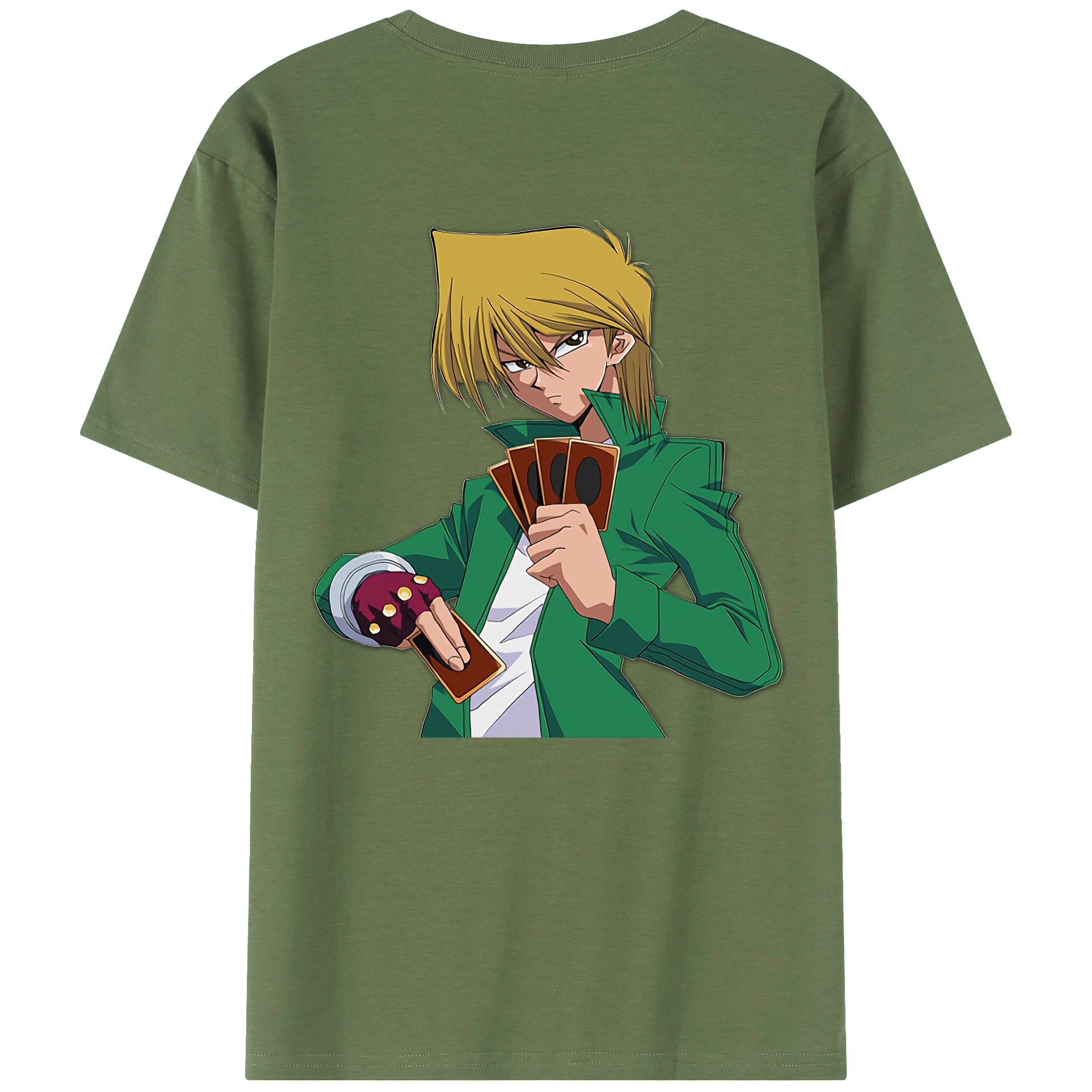 （画像用） 遊☆戯☆王 Yu-Gi-Oh! 綿100％ メンズ半袖Tシャツ（バックプリント） 通気性